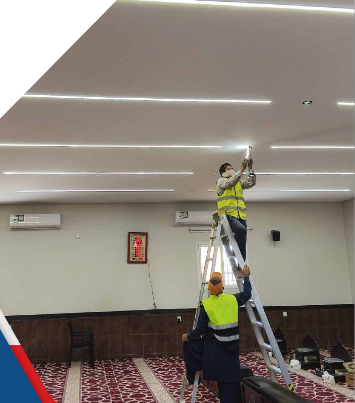 فريق العمل أثناء التنفيذ