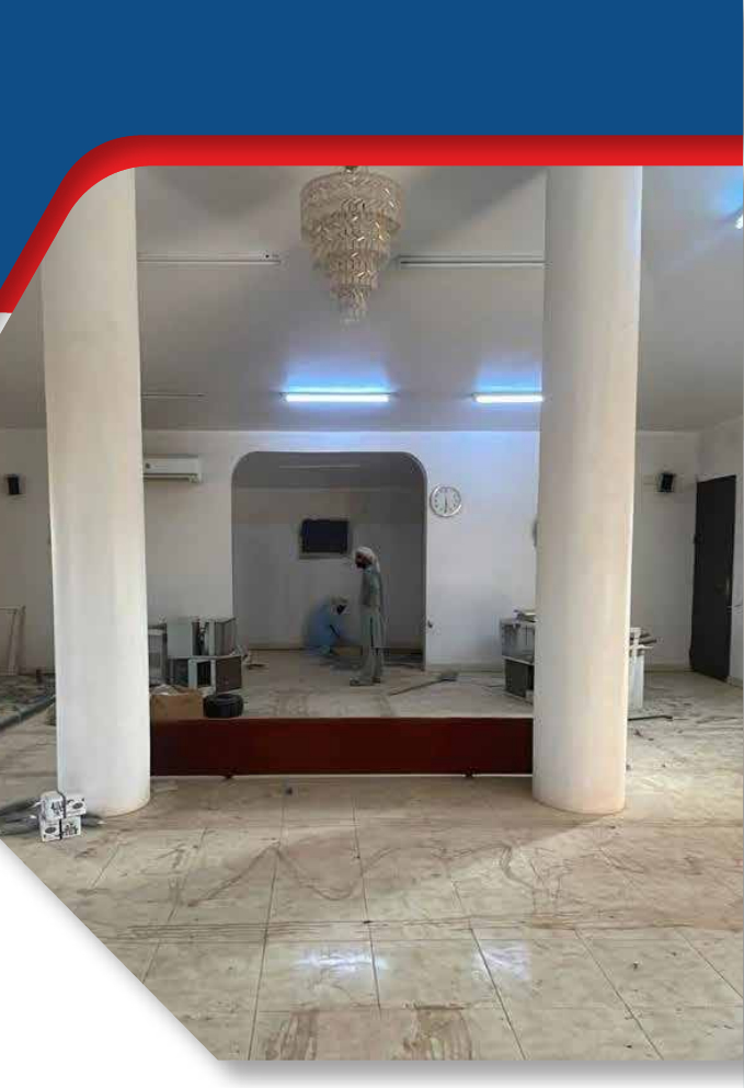 أعمال صيانة مسجد بجودة عالية